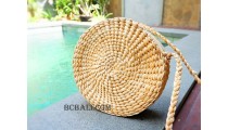 circle seagrass bags natural water hyacinth 